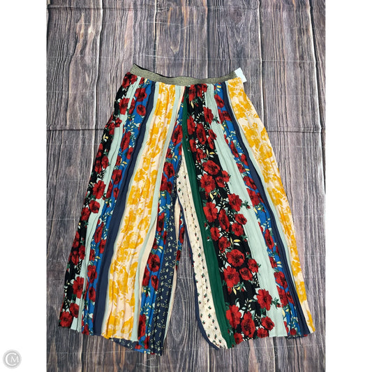 Pants Wide Leg By Anthropologie In Multi-colored, Size: L