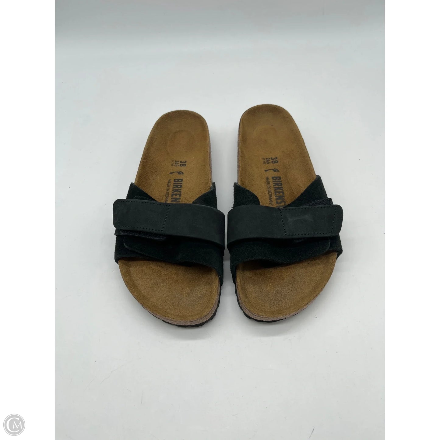 Sandals Flats By Birkenstock In Black, Size: 7