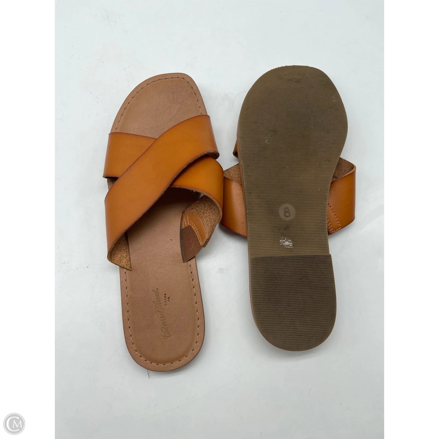 Sandals Flats By Universal Thread In Brown, Size: 8