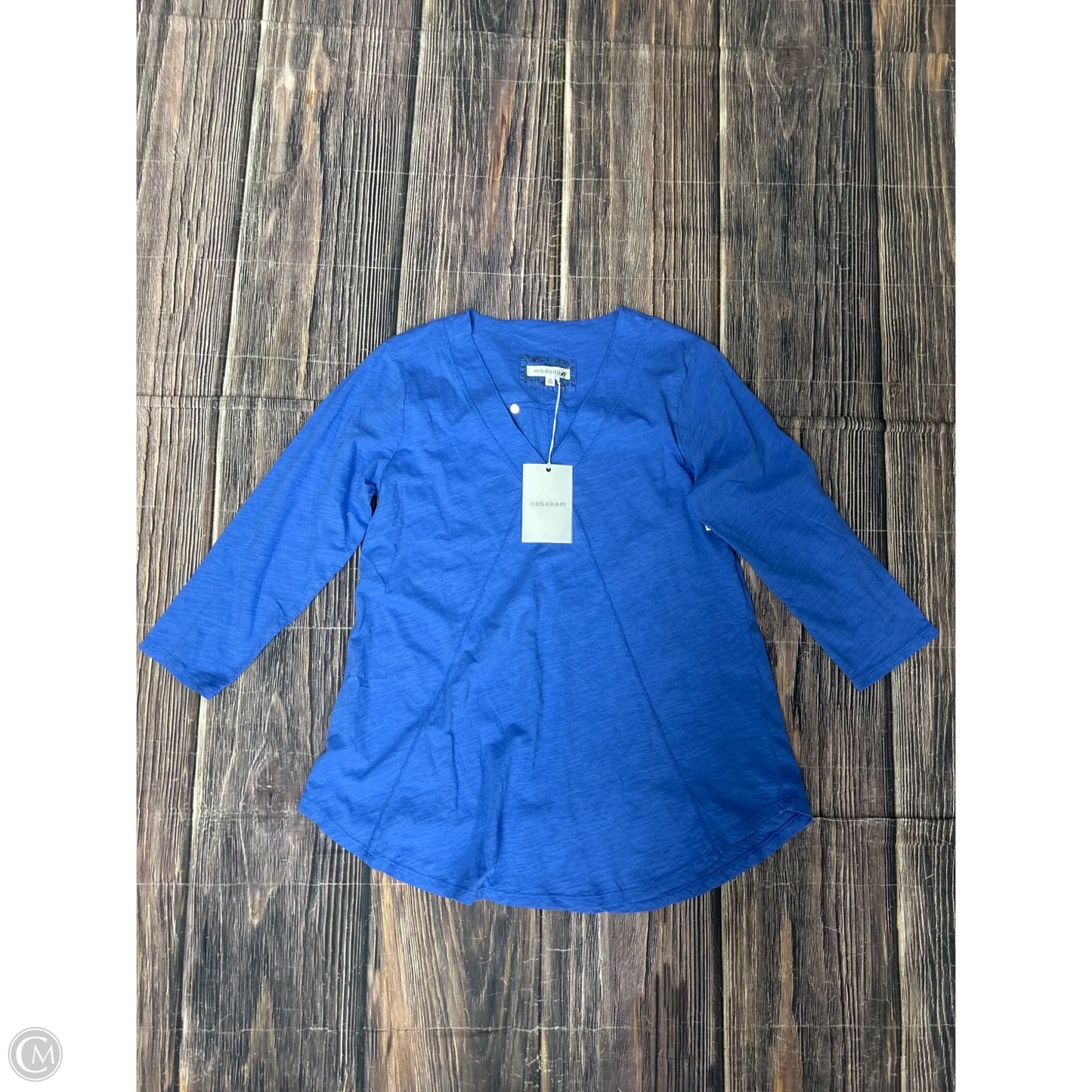 Top 3/4 Sleeve By Clothes Mentor In Blue, Size: M