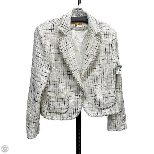 Blazer By Clothes Mentor In White, Size: L