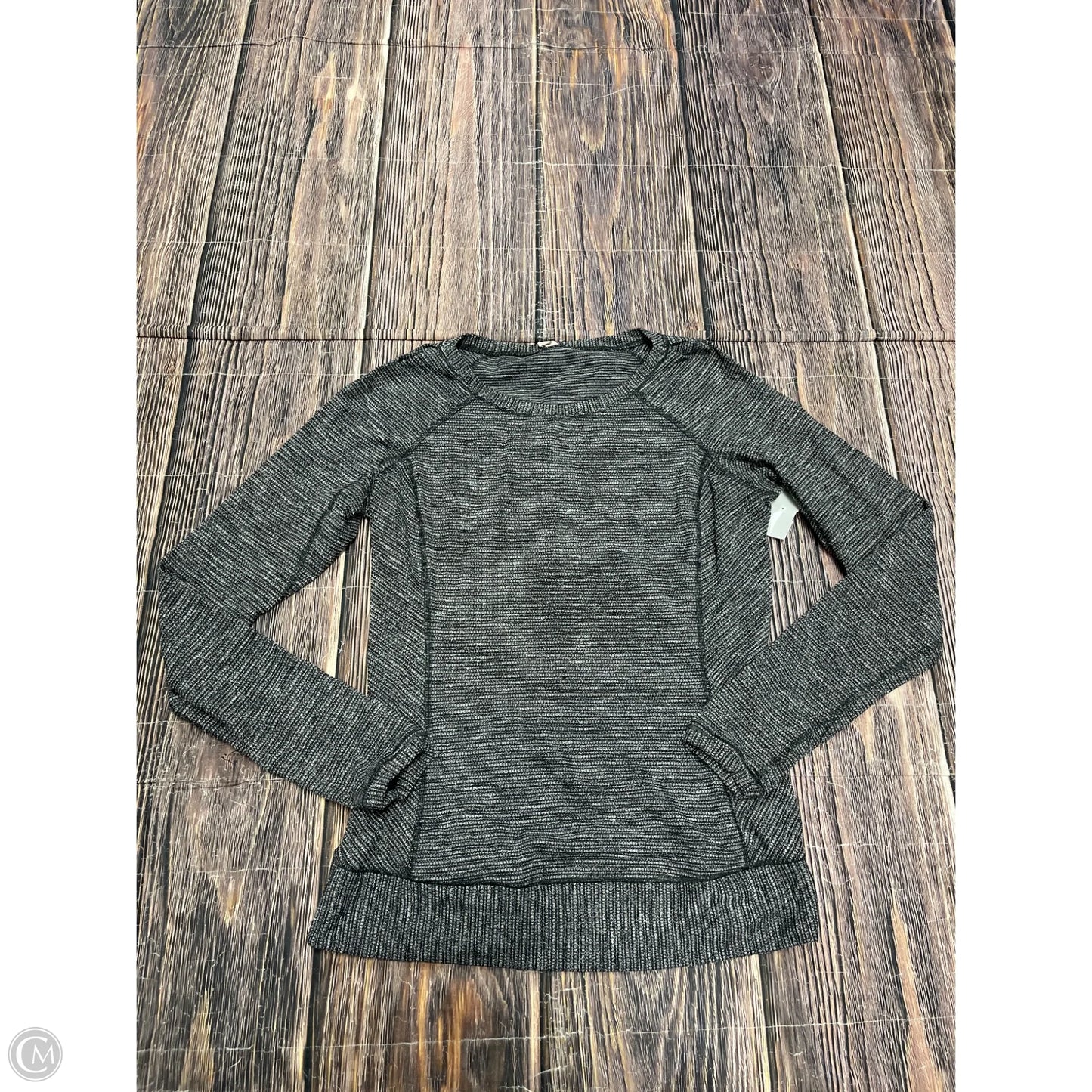 Athletic Top Long Sleeve Crewneck By Lululemon In Black, Size: 10