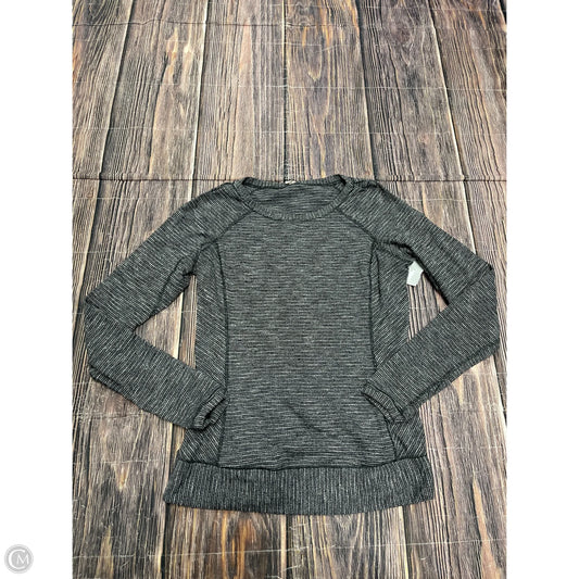 Athletic Top Long Sleeve Crewneck By Lululemon In Black, Size: 10