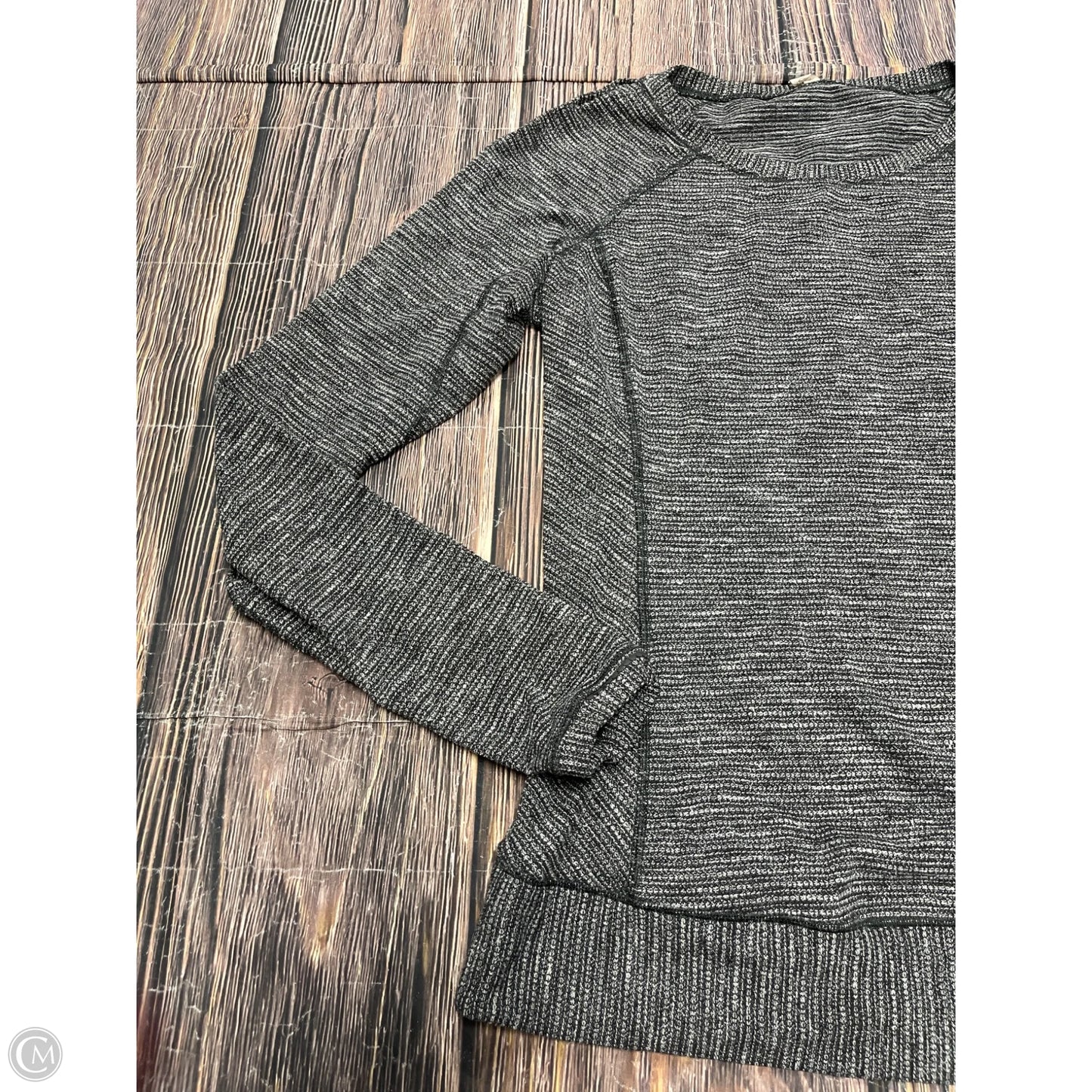 Athletic Top Long Sleeve Crewneck By Lululemon In Black, Size: 10