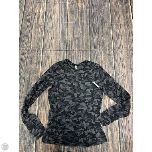 Athletic Top Long Sleeve Crewneck By Lululemon In Black, Size: 10