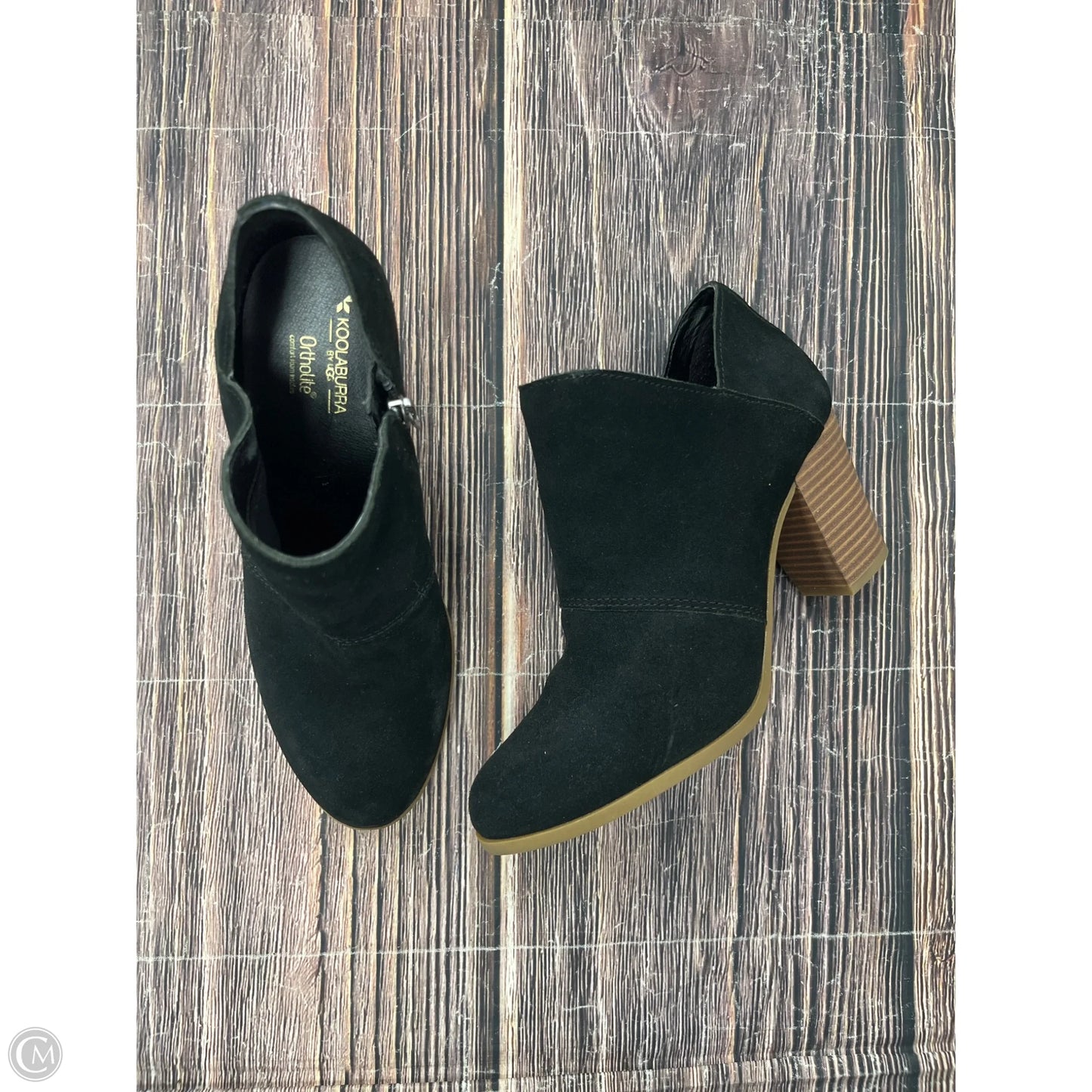 Boots Ankle Heels By Koolaburra By Ugg In Black, Size: 8