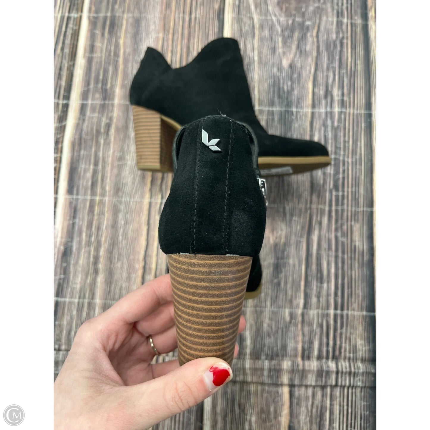 Boots Ankle Heels By Koolaburra By Ugg In Black, Size: 8