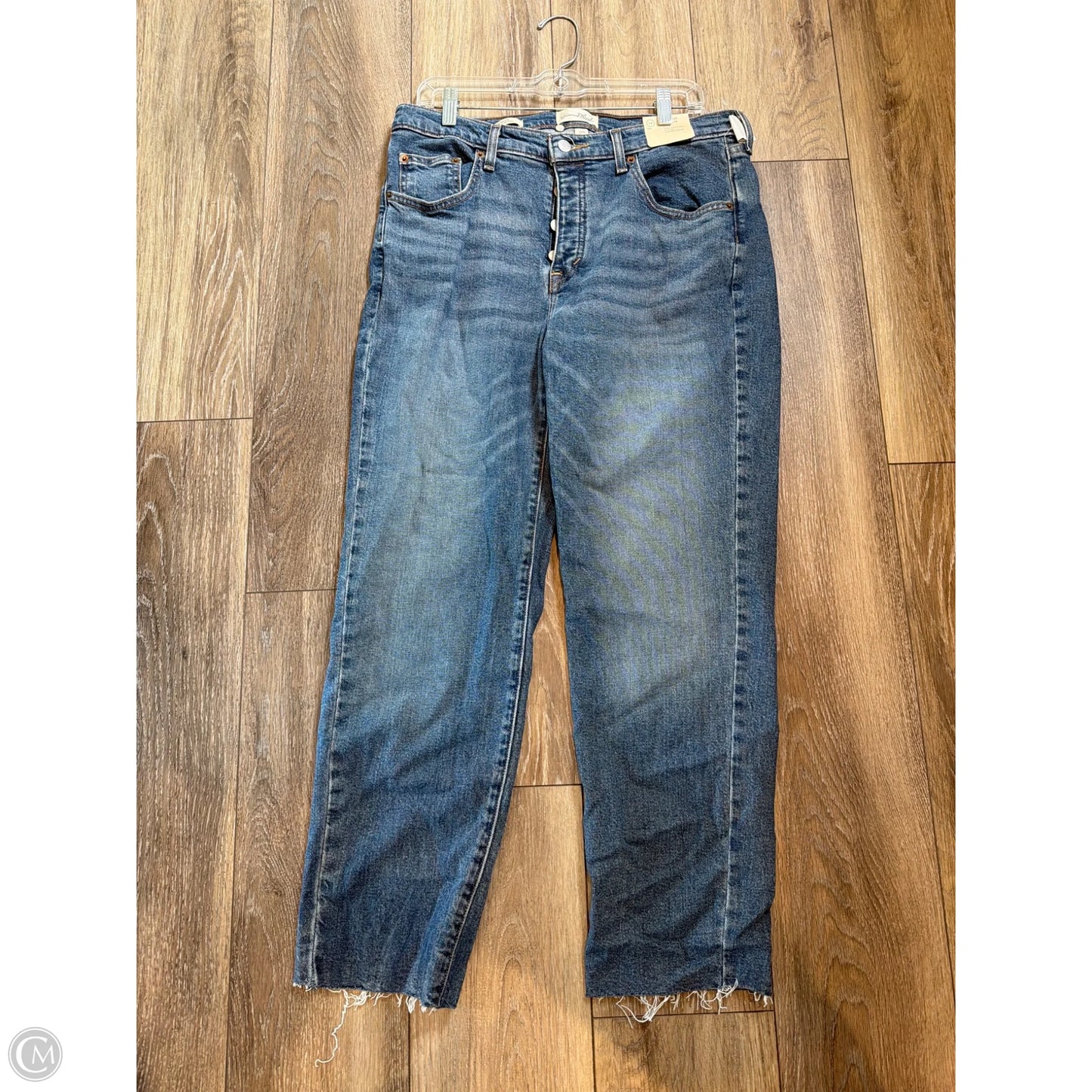 Jeans Straight By Universal Thread In Blue Denim, Size: 14