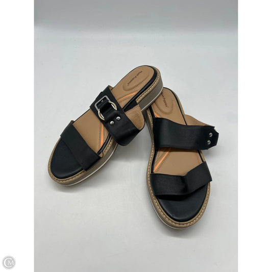 Sandals Flats By Hush Puppies In Black, Size: 8.5