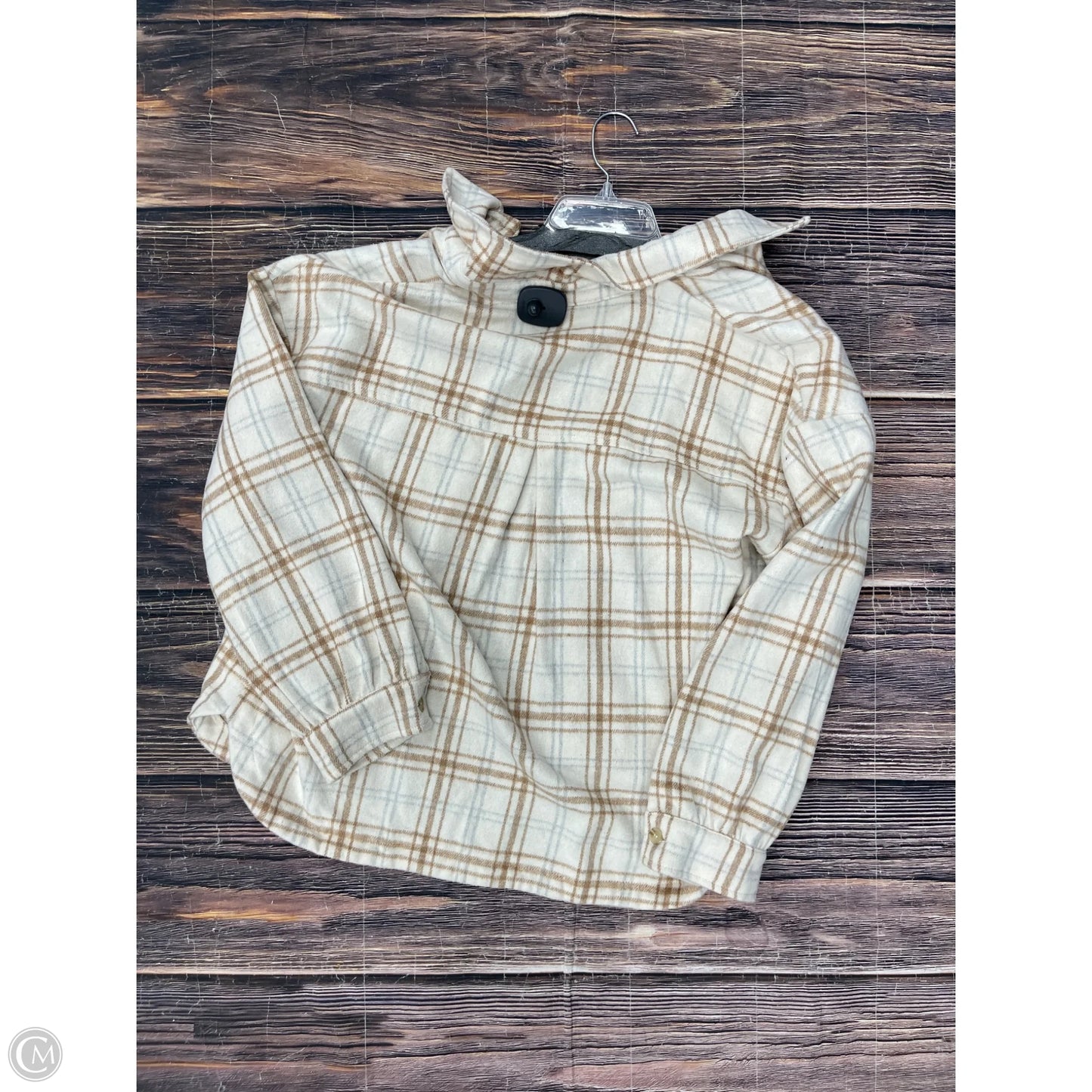 Jacket Shirt By &merci In Tan, Size: L