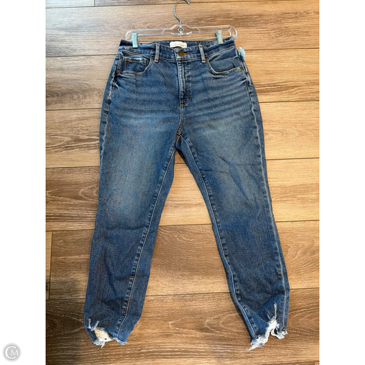 Jeans Skinny By Loft In Blue Denim, Size: 8