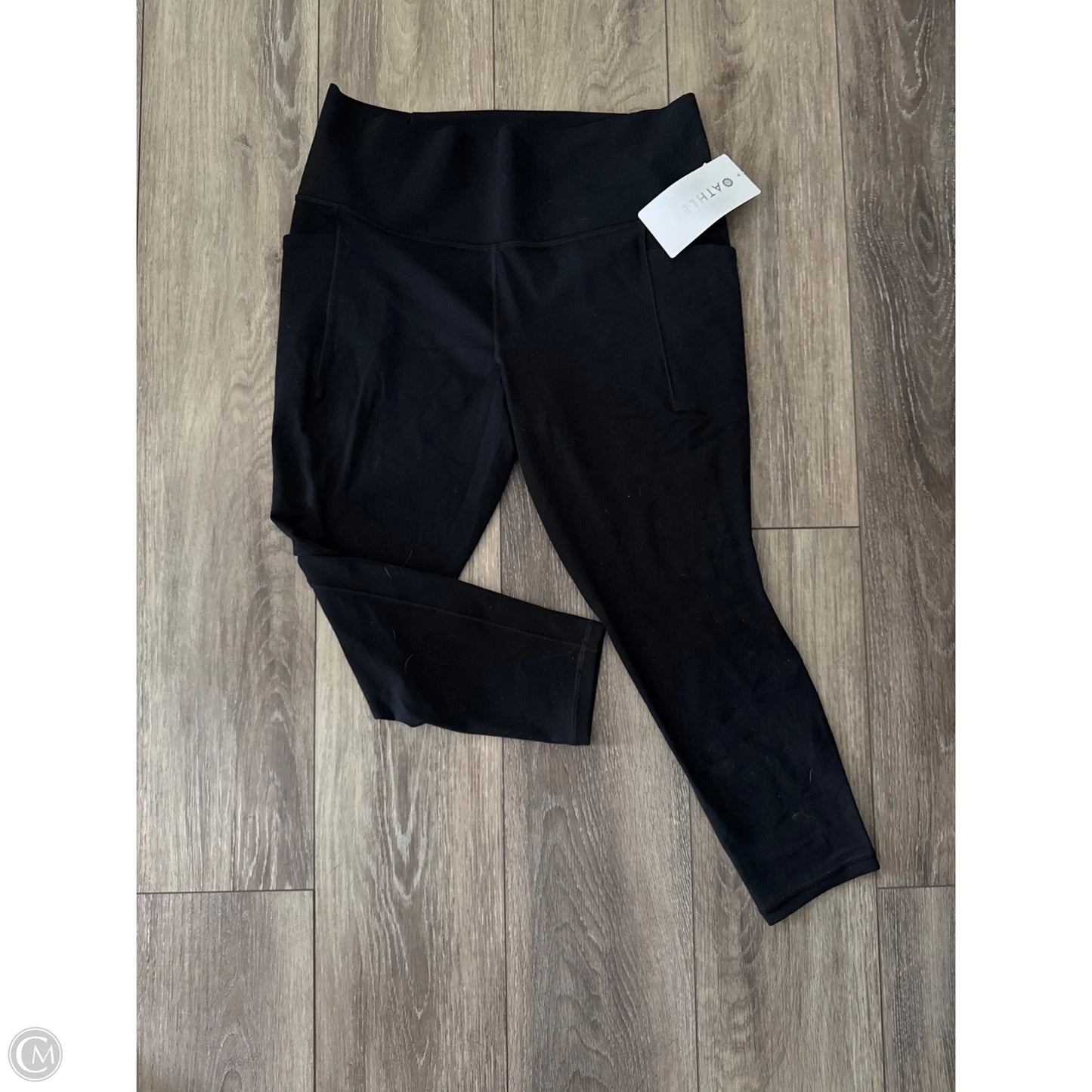 Athletic Leggings By Athleta In Black, Size: Xl
