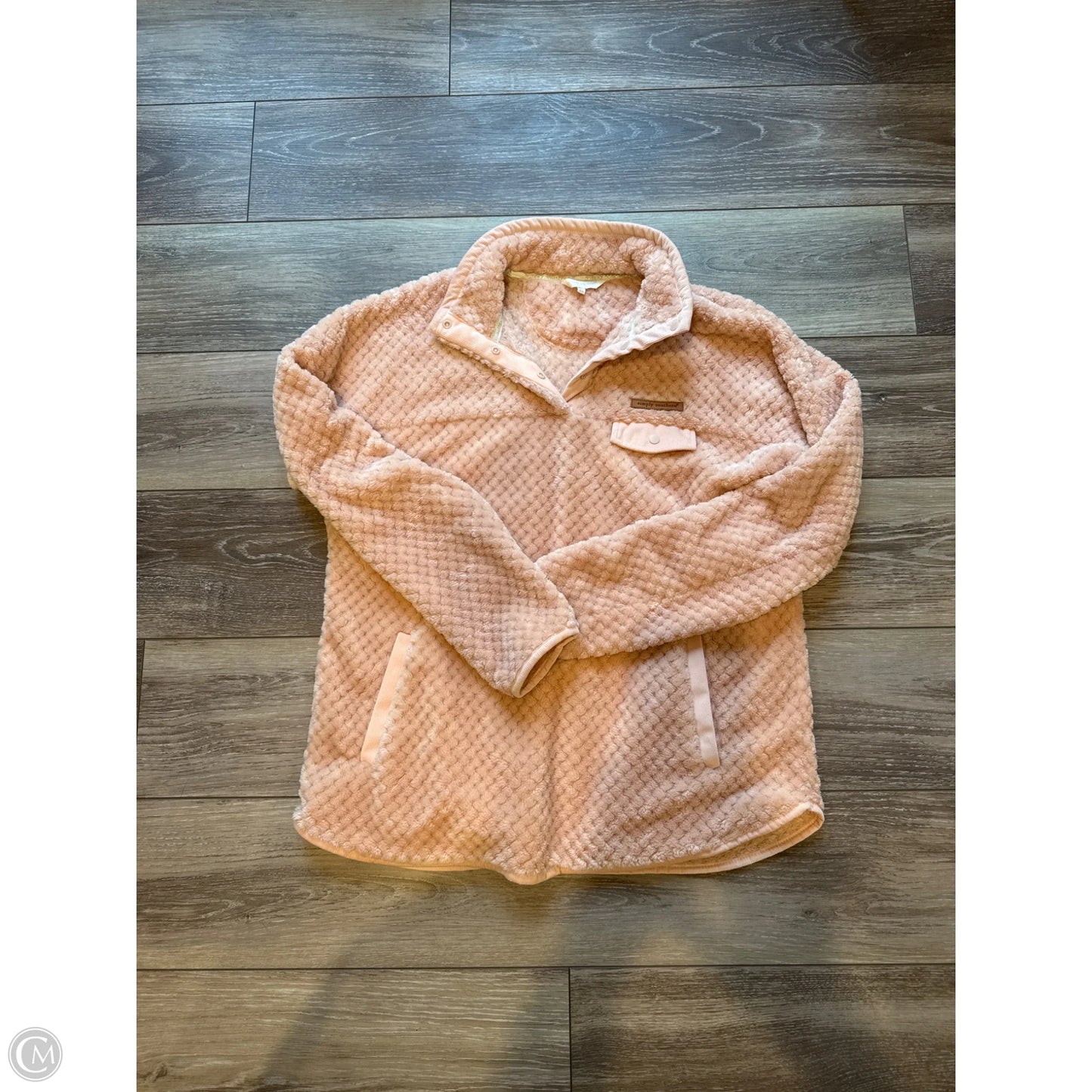 Sweatshirt Collar By Simply Southern In Pink, Size: Xl