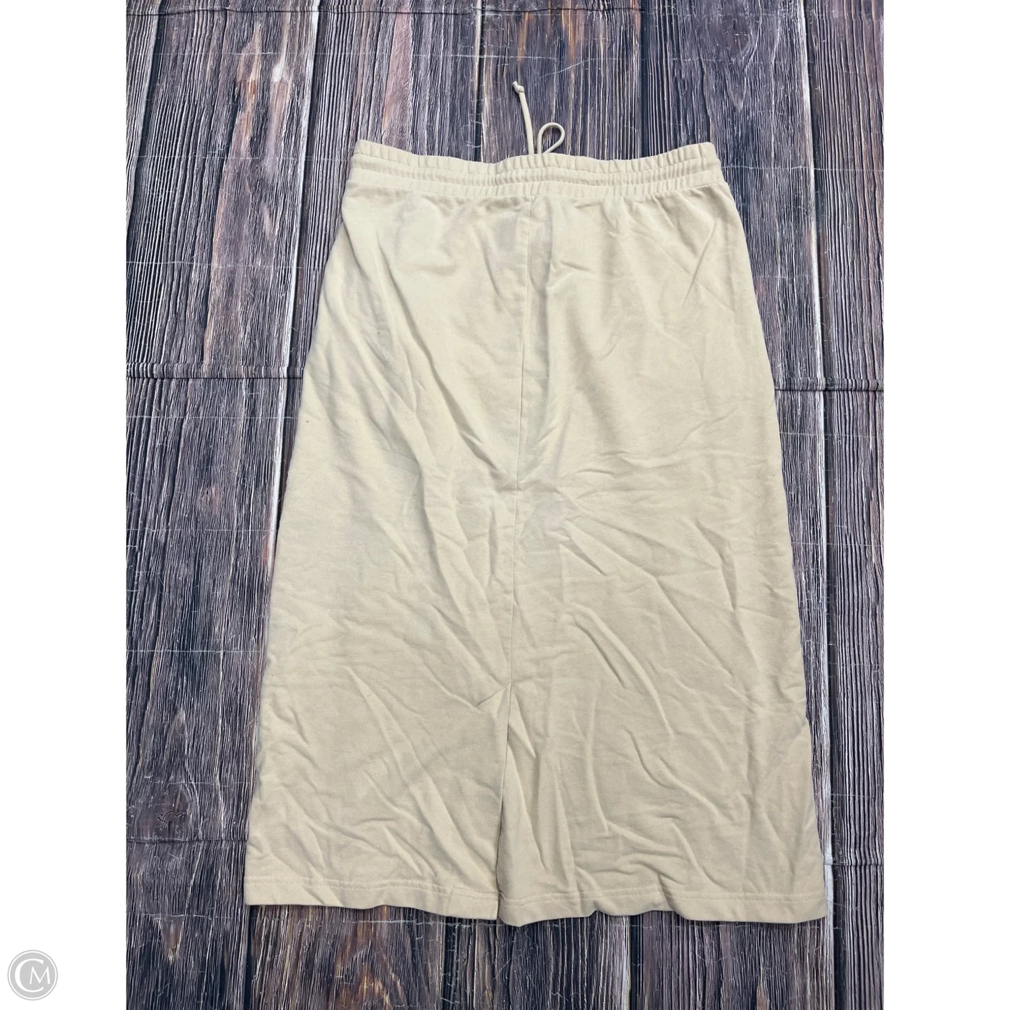 Skirt Midi By Clothes Mentor In Tan, Size: Xl