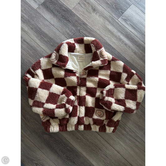 Jacket Faux Fur & Sherpa By Urban Outfitters In Brown, Size: S