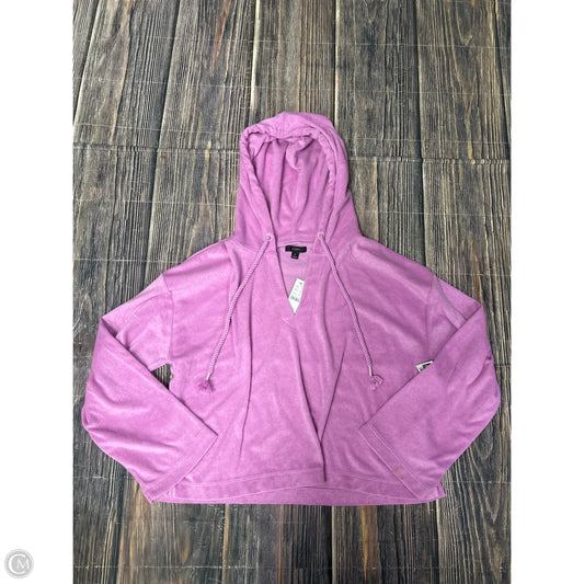 Sweatshirt Hoodie By J. Crew In Purple, Size: M