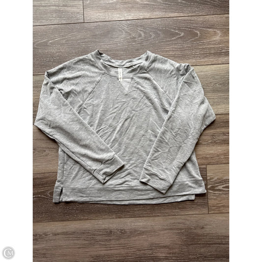 Top Long Sleeve By Clothes Mentor In Grey, Size: L