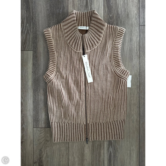 Vest Sweater By Mustard Seed In Tan, Size: L