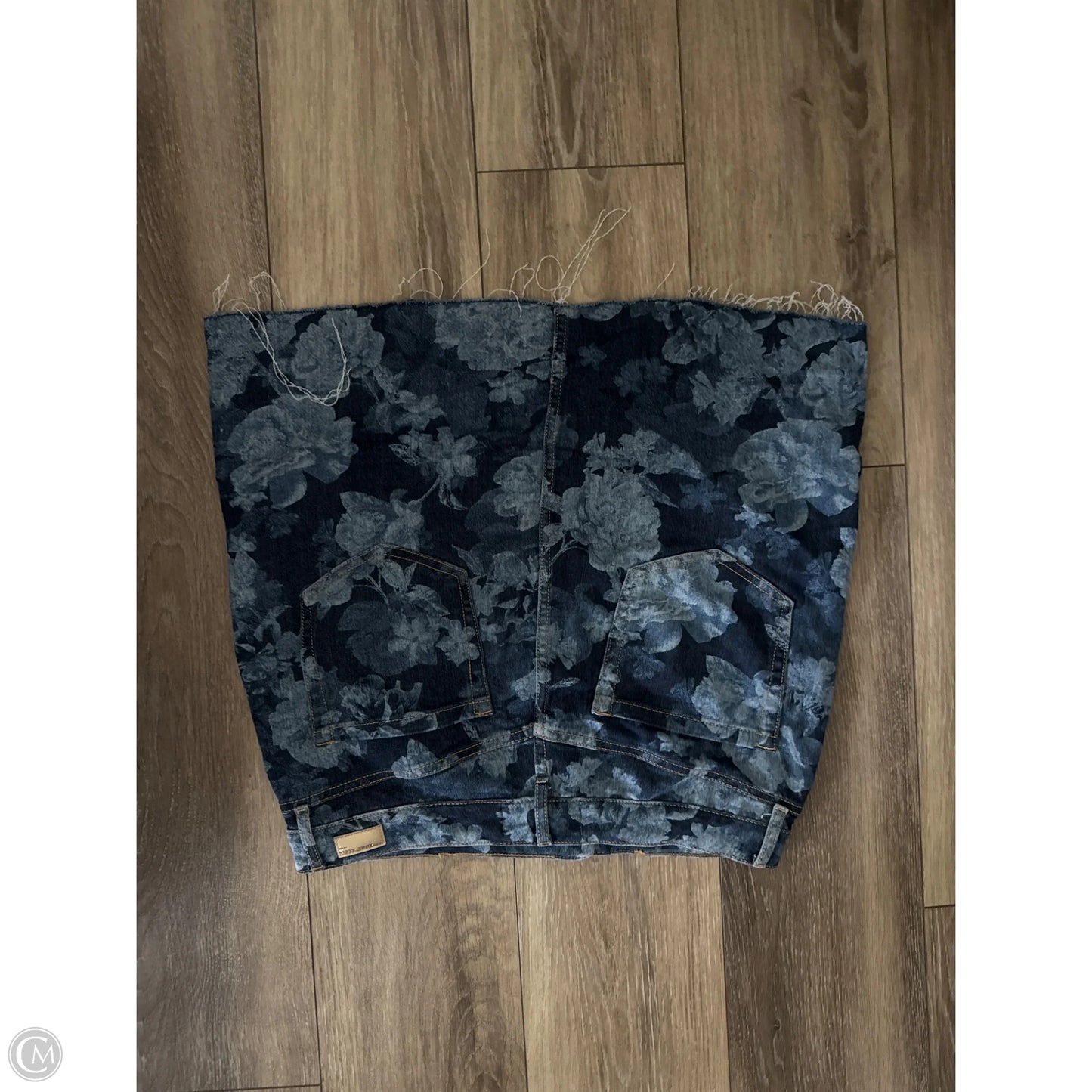 Skirt Mini & Short By Anne Klein In Blue Denim, Size: L