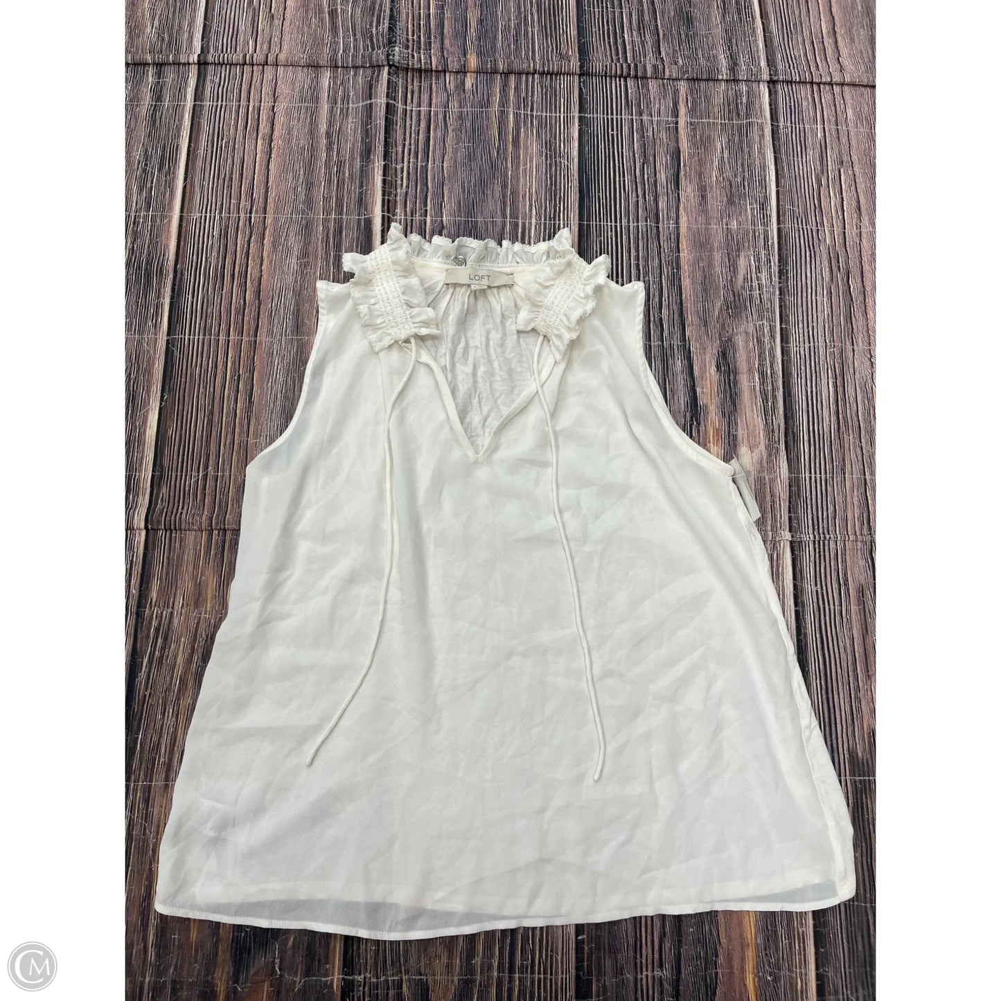 Tank Top By Loft In Cream, Size: S