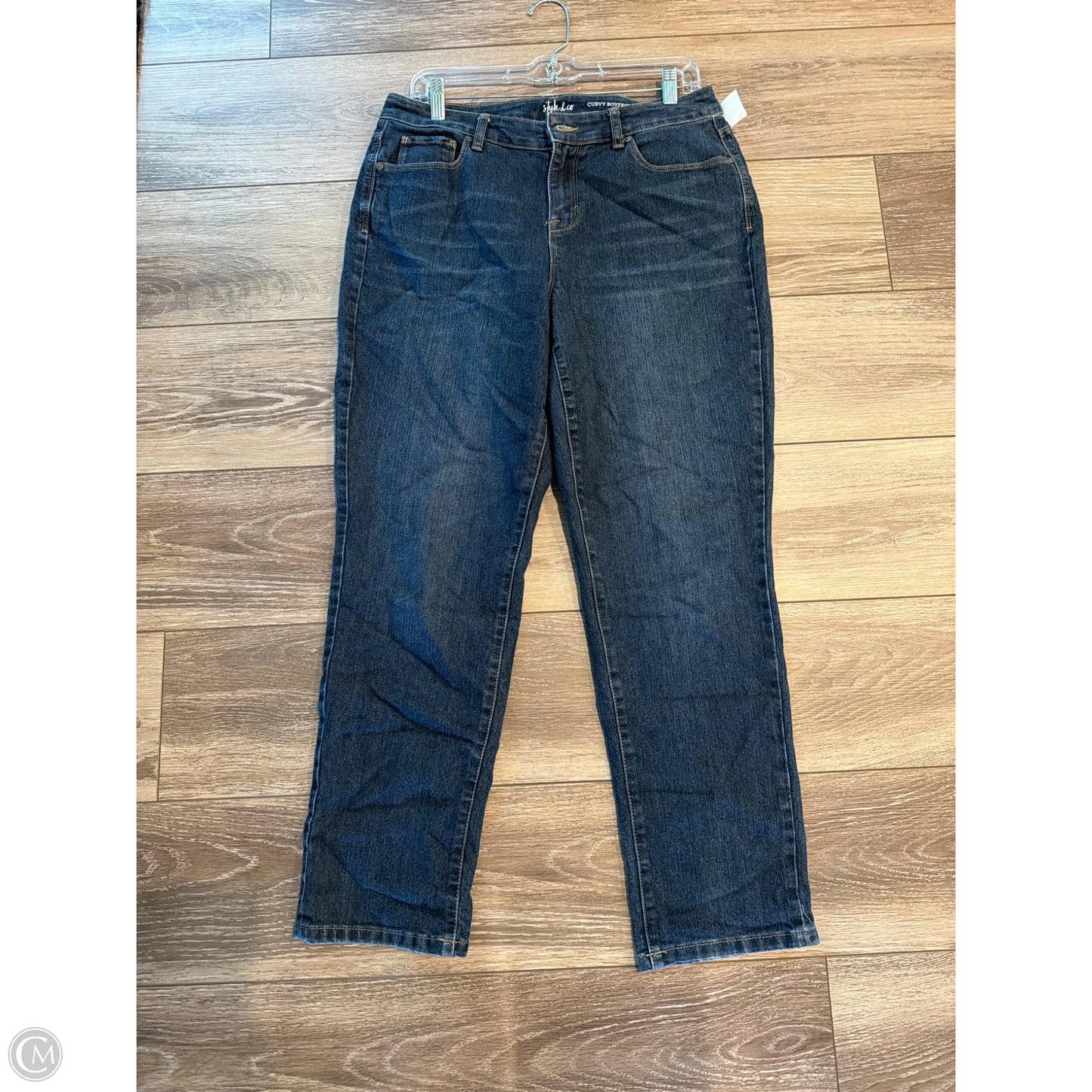 Jeans Boyfriend By Style And Co Collection Women In Blue Denim, Size: 10