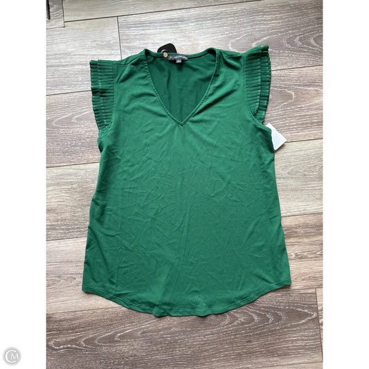 Top Short Sleeve By Adrianna Papell In Green, Size: M