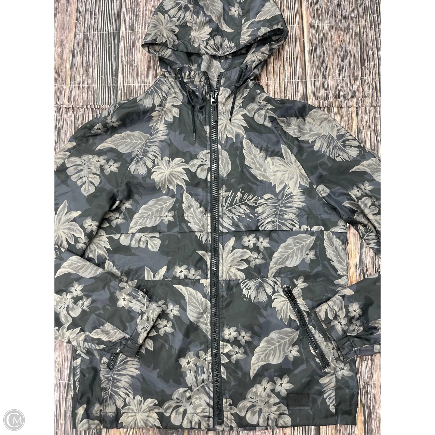 Jacket Designer By Coach In Black, Size: S