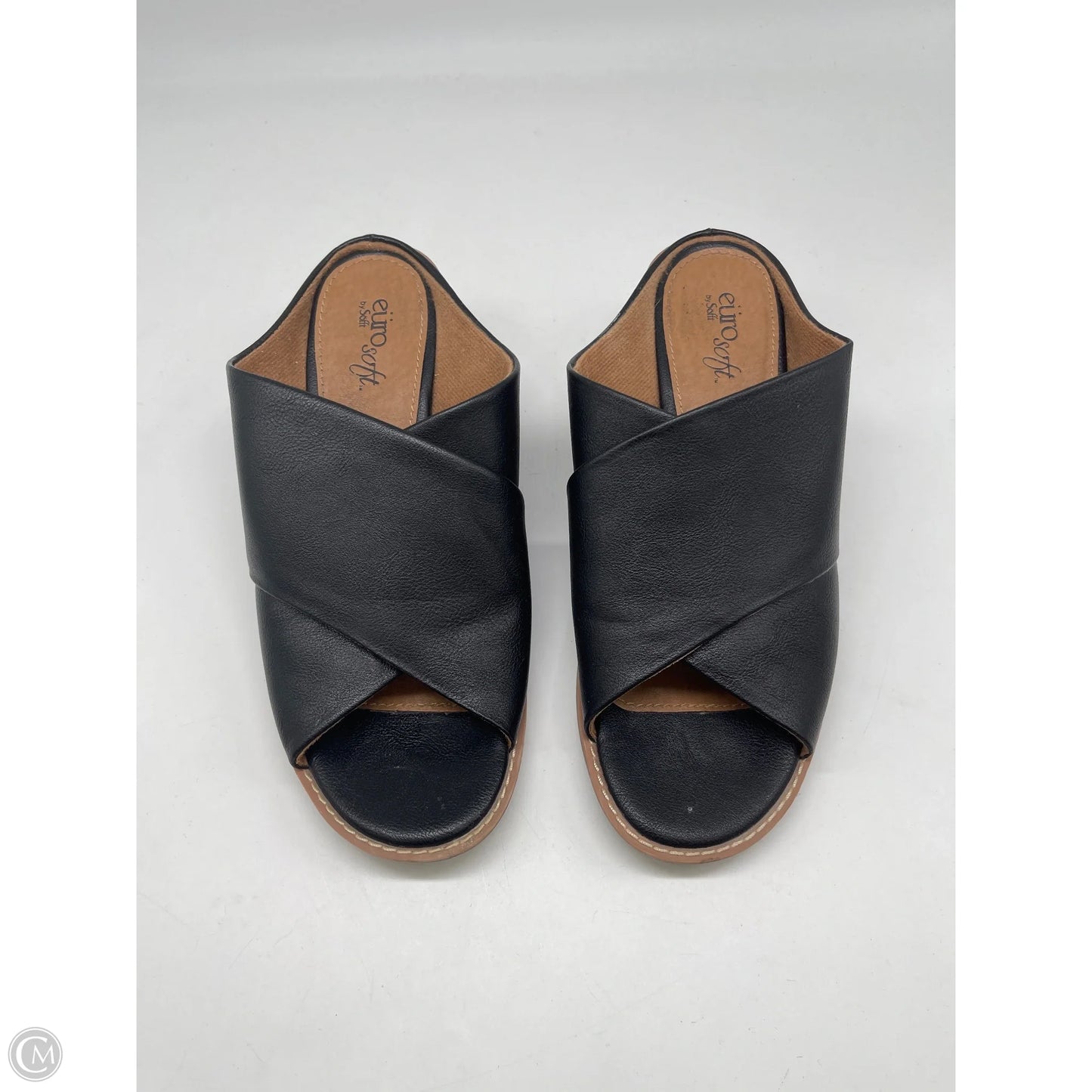 Sandals Flats By Sofft In Black, Size: 8