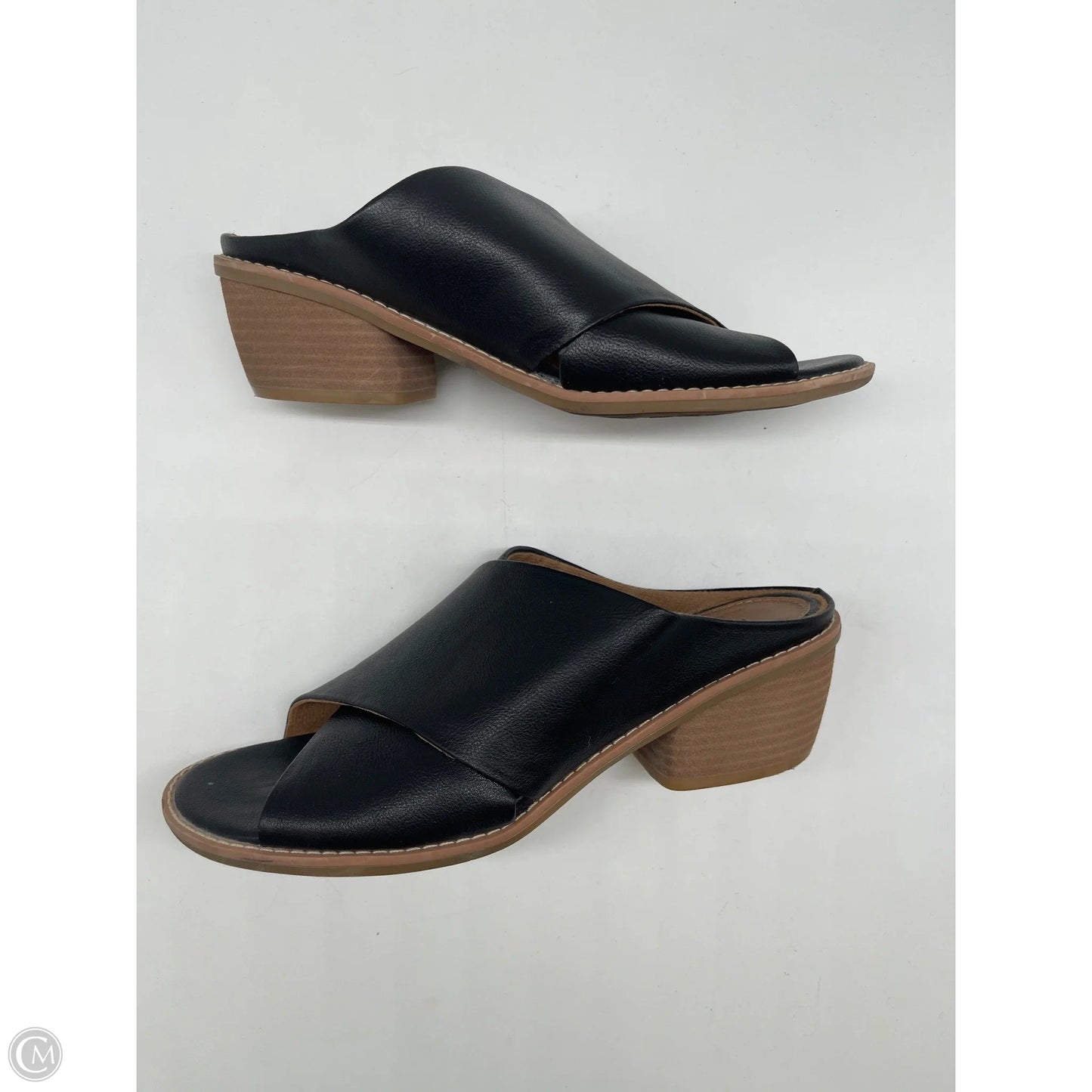 Sandals Flats By Sofft In Black, Size: 8