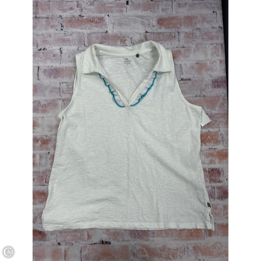 Tank Top By Talbots In White, Size: L