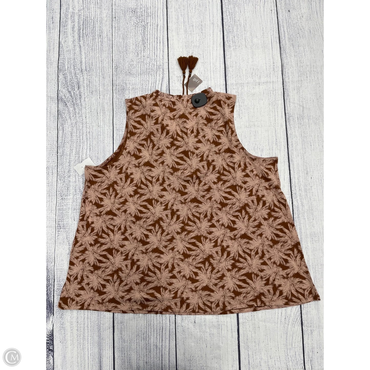Tank Top By J. Jill In Brown, Size: 2x