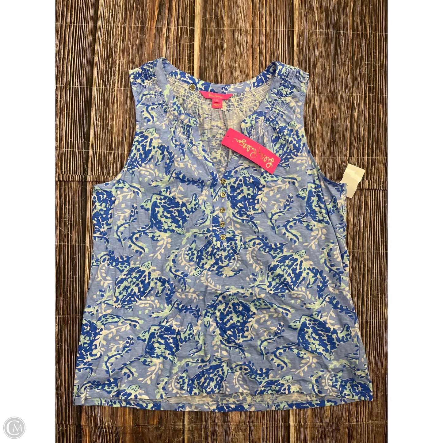 Tank Top Designer By Lilly Pulitzer In Blue, Size: Xl
