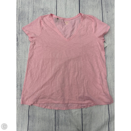 Top Short Sleeve Designer By Lilly Pulitzer In Pink, Size: 1x