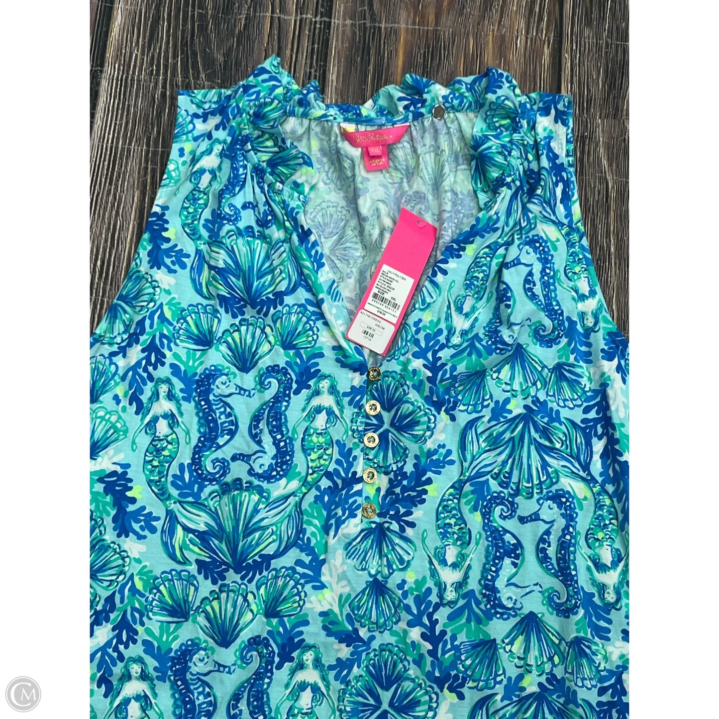 Dress Designer By Lilly Pulitzer In Blue, Size: 1x