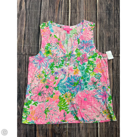 Tank Top Designer By Lilly Pulitzer In Pink, Size: 1x