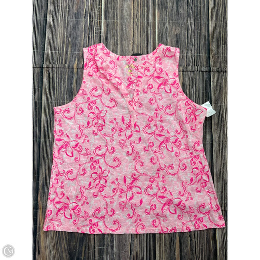 Tank Top Designer By Lilly Pulitzer In Pink, Size: Xl