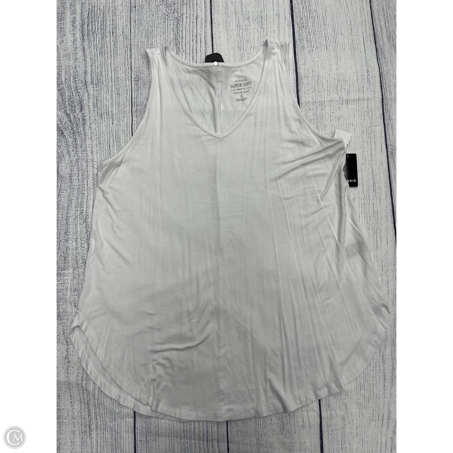 Tank Top By Torrid In White, Size: 3x