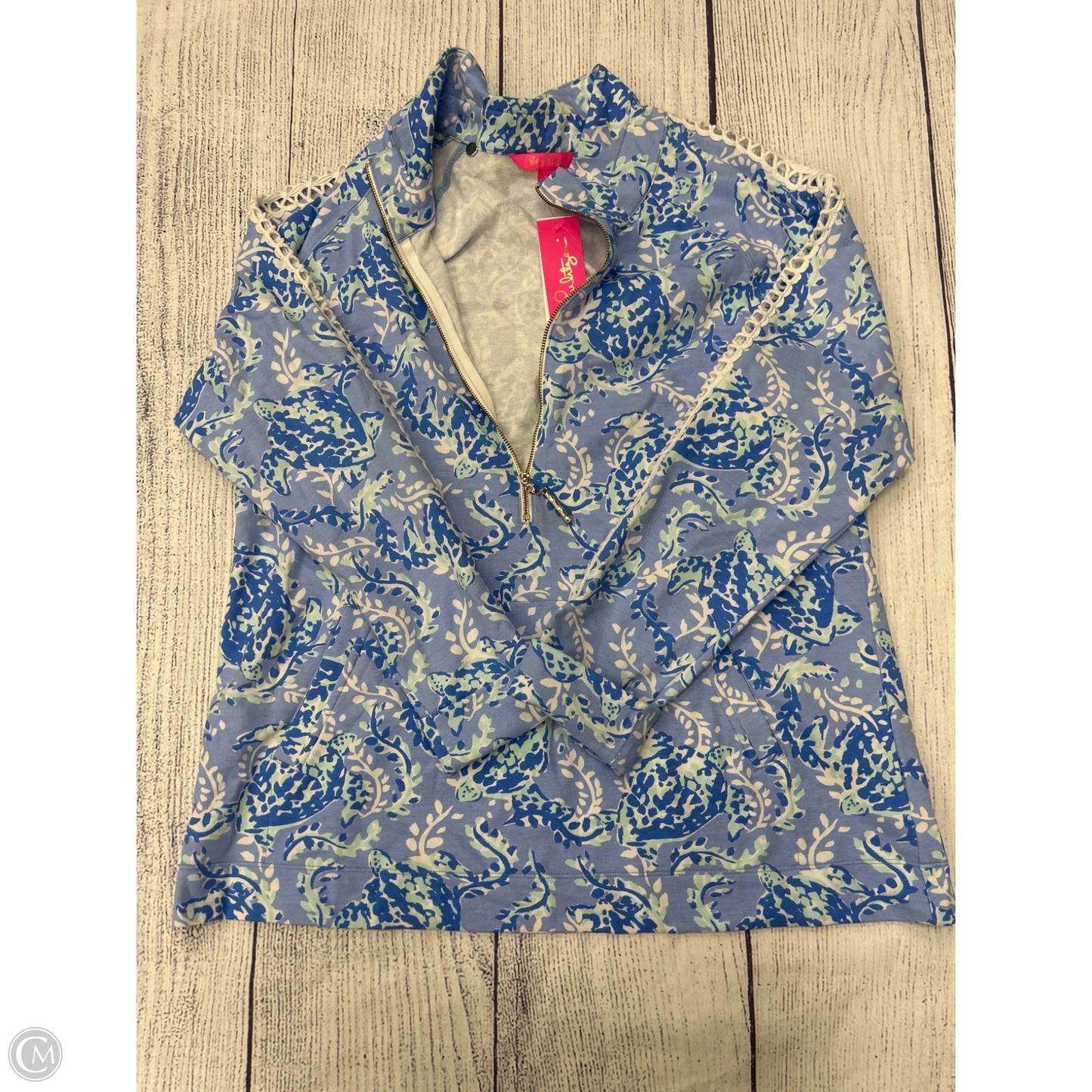 Sweatshirt Designer By Lilly Pulitzer In Blue, Size: Xl