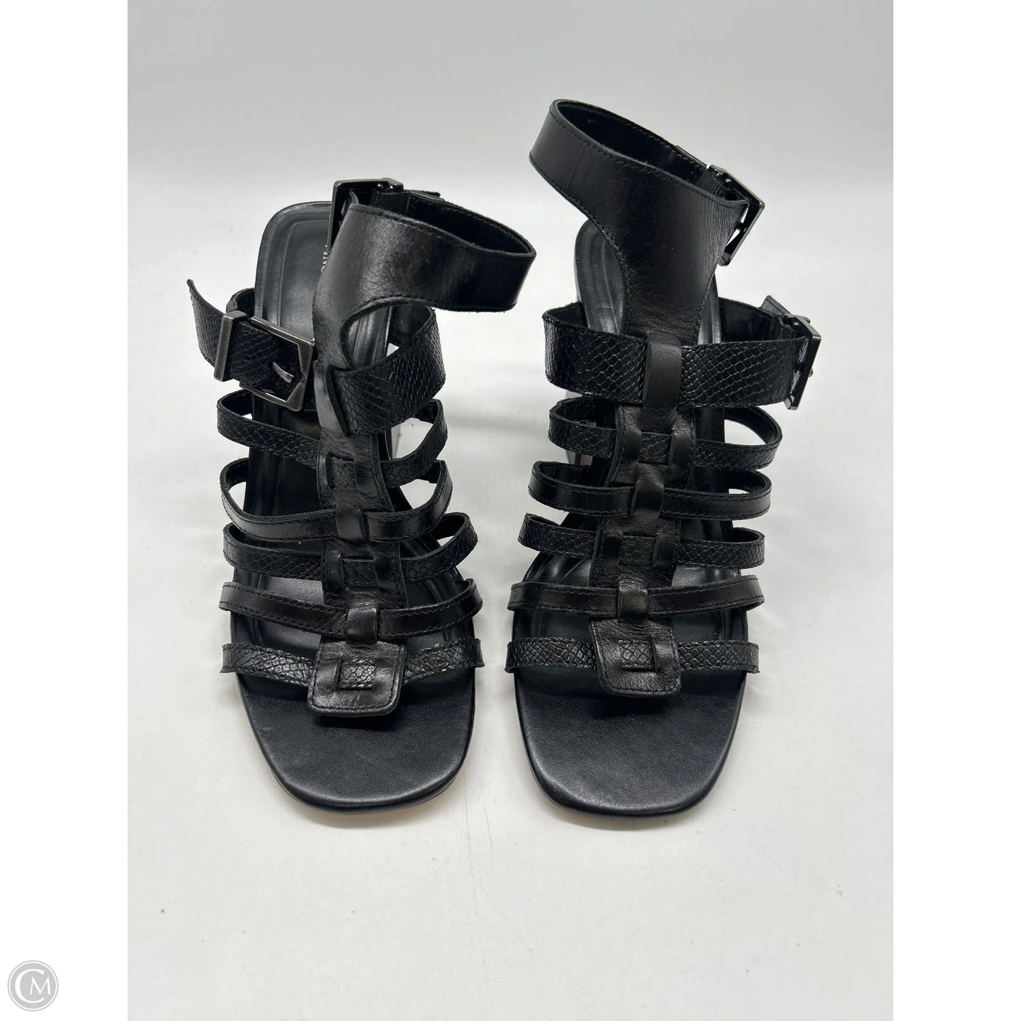 Sandals Heels Block By Vince Camuto In Black, Size: 7