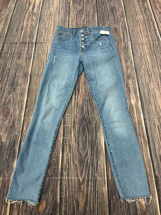 Jeans Skinny By Gap In Blue Denim, Size: 6long