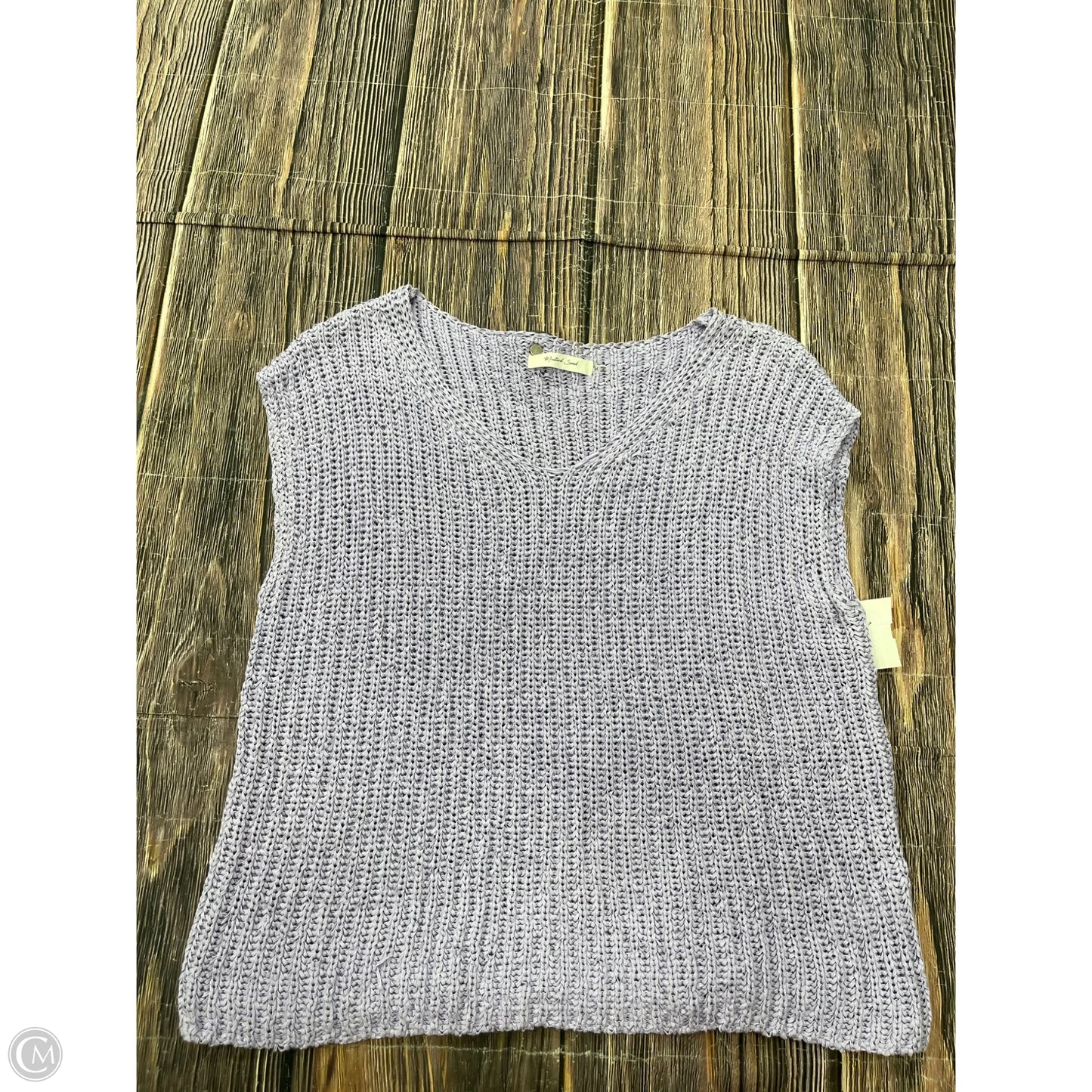 Sweater Short Sleeve By Mustard Seed In Purple, Size: M