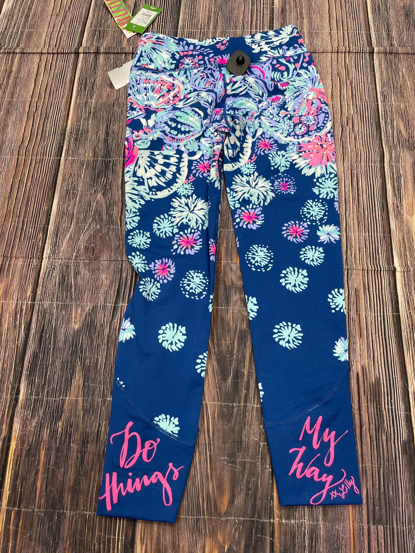 Athletic Leggings By Lilly Pulitzer In Blue, Size: M