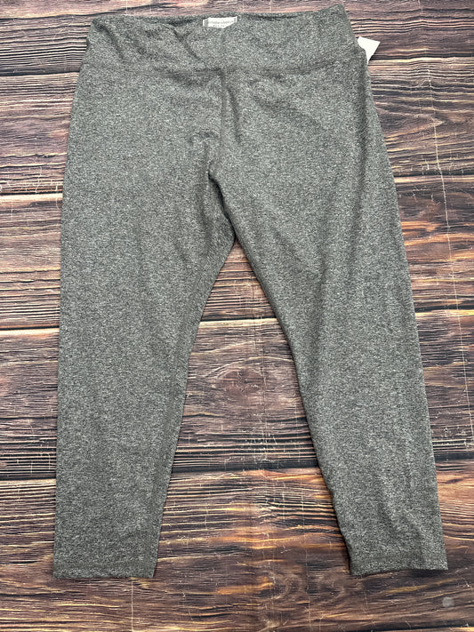 Athletic Leggings By Christopher And Banks In Grey, Size: Lp