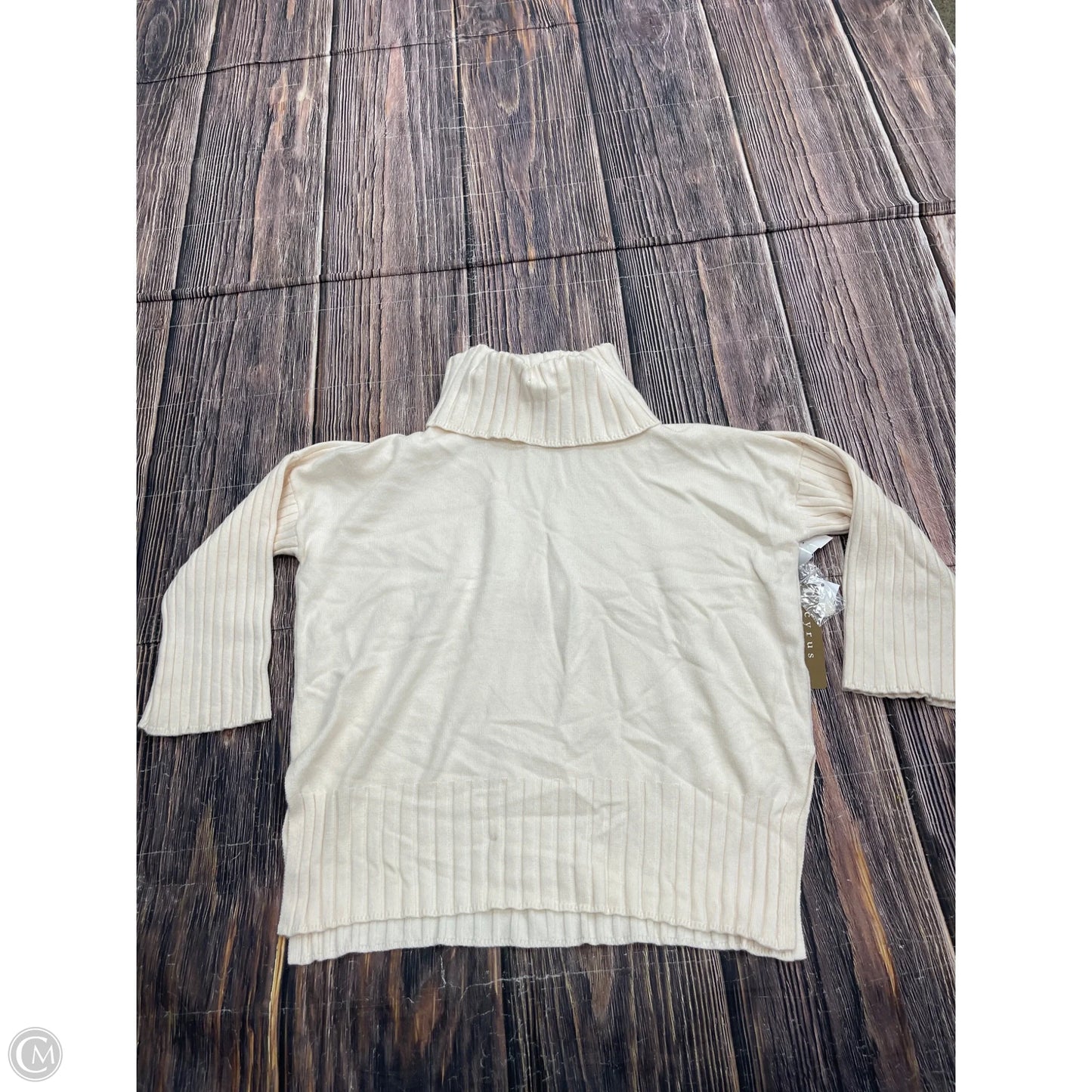 Sweater By Cyrus Knits In Cream, Size: S