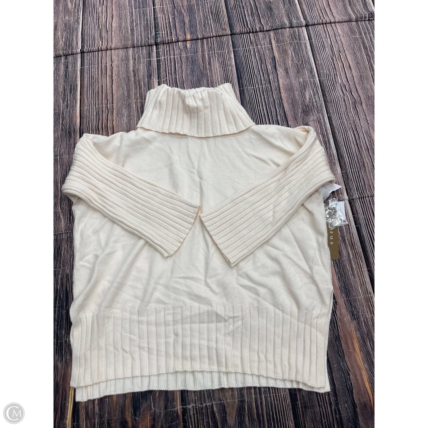 Sweater By Cyrus Knits In Cream, Size: S