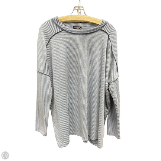 Top Long Sleeve By Heimish Usa In Blue, Size: S