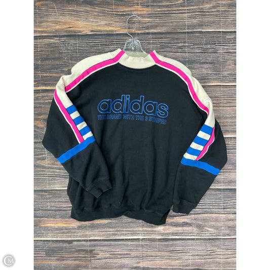 Sweatshirt Crewneck By Adidas In Black, Size: S