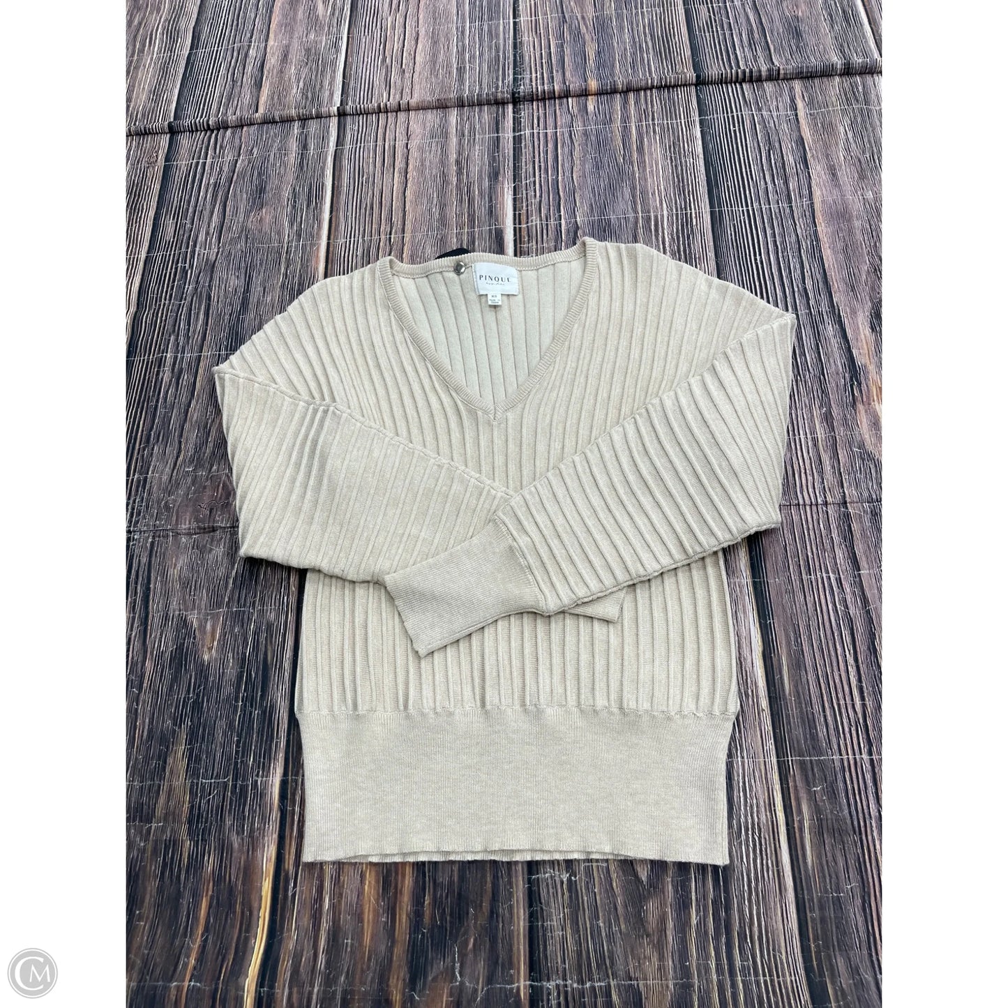 Sweater By Clothes Mentor In Tan, Size: Xs