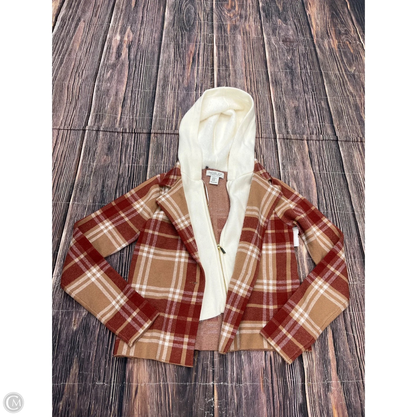 Sweatshirt Hoodie By Rachel Zoe In Tan, Size: Xs