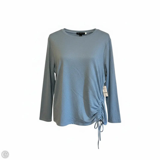 Top Long Sleeve By Inc In Blue, Size: 1x